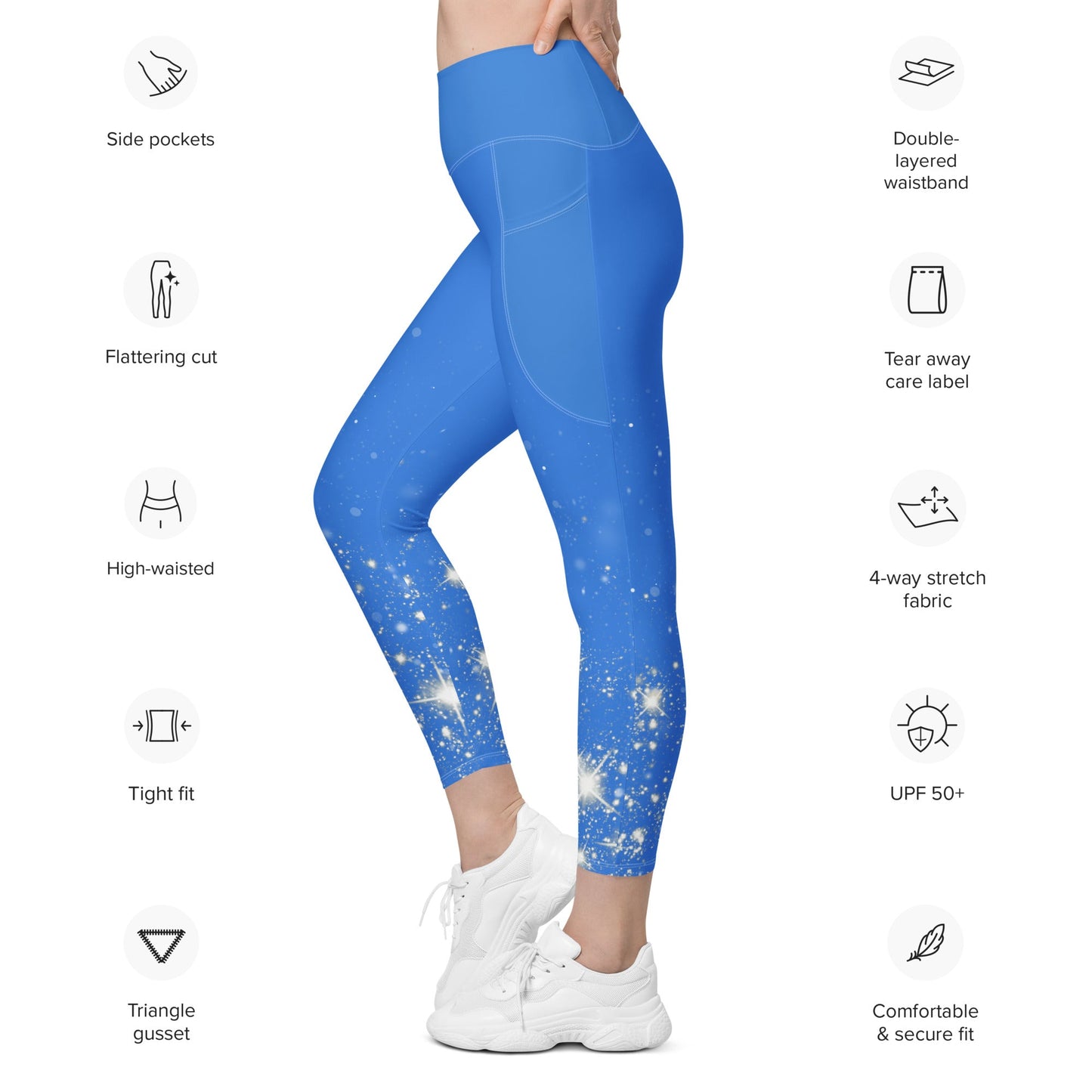 Fairy Godmother Leggings with pockets activewearbippity boppity booboo to you#tag4##tag5##tag6#