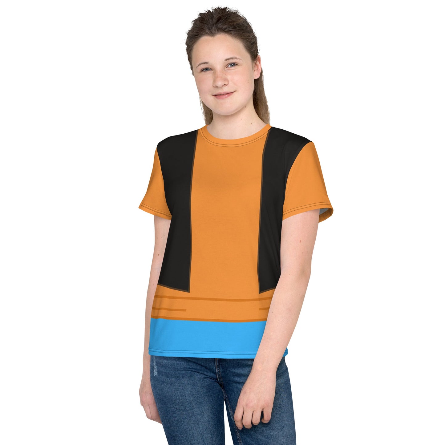Feeling Goofy Youth crew neck t-shirt disney active weardisney boundingdisney costume#tag4##tag5##tag6#