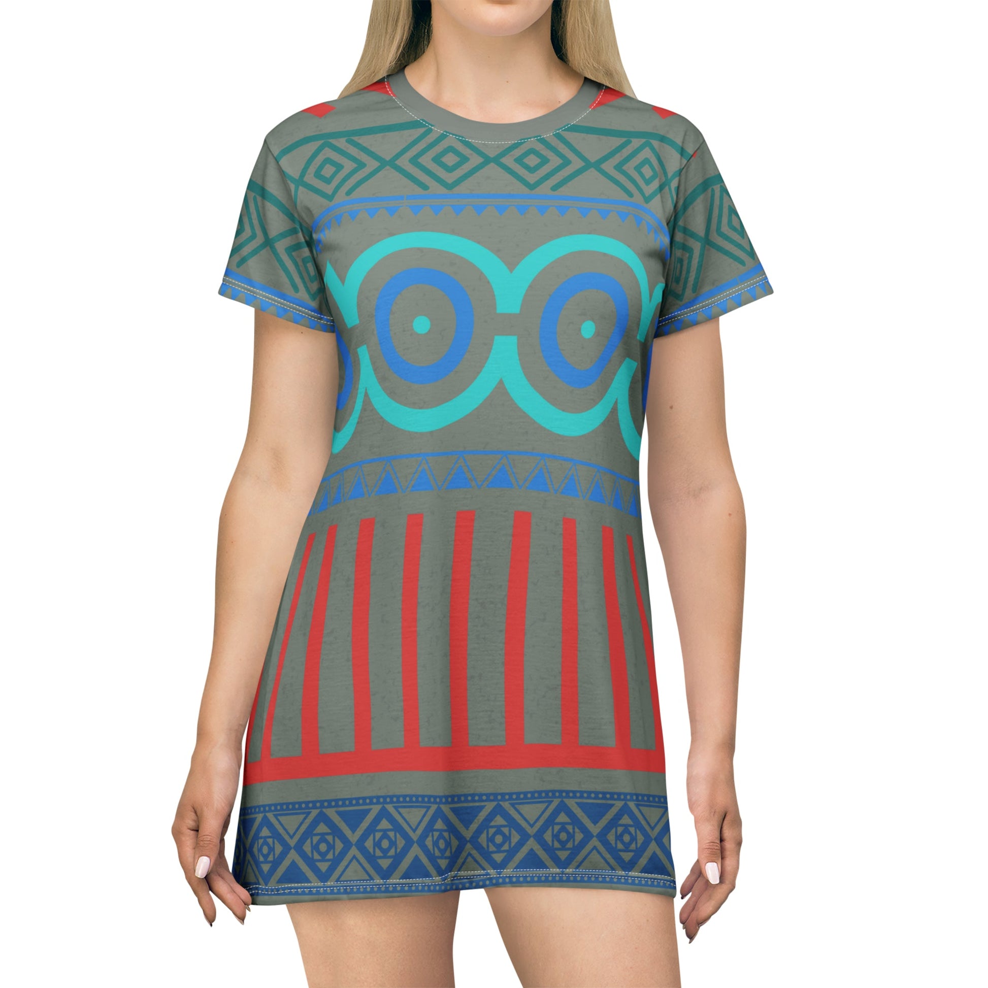 Friendly Oaken T-Shirt Dress All Over PrintAOPSkater DressLittle Lady Shay Boutique