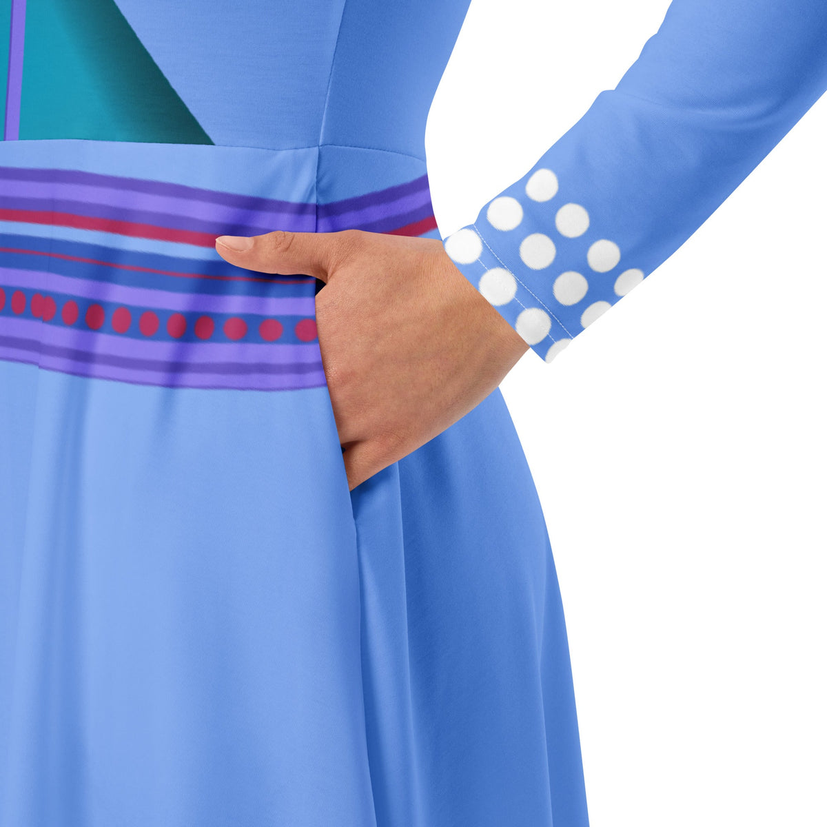 Frozen Holiday Adventure long sleeve midi dress adult frozen dressadult frozen styleanna frozen dress#tag4##tag5##tag6#