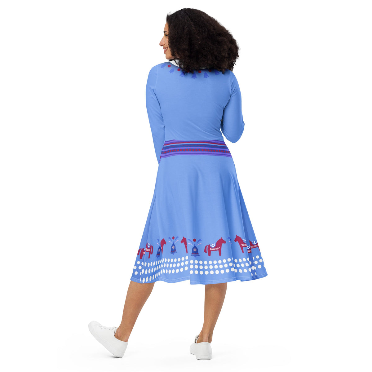 Frozen Holiday Adventure long sleeve midi dress adult frozen dressadult frozen styleanna frozen dress#tag4##tag5##tag6#