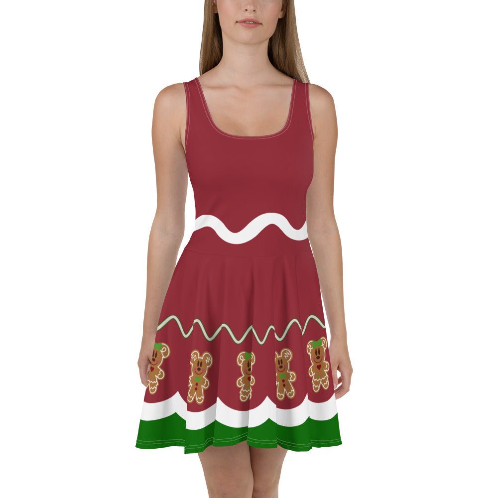 Gingerbread Friends Skater Dress adult christmas dressadult christmas topchristmas#tag4##tag5##tag6#