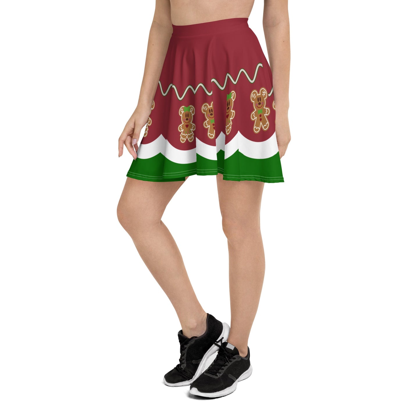 Gingerbread Friends Skater Skirt adult christmas dressadult christmas topchristmas#tag4##tag5##tag6#