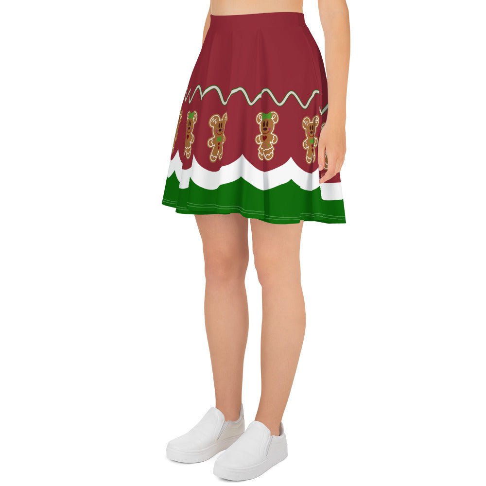 Gingerbread Friends Skater Skirt adult christmas dressadult christmas topchristmas#tag4##tag5##tag6#