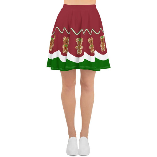 Gingerbread Friends Skater Skirt adult christmas dressadult christmas topchristmas#tag4##tag5##tag6#