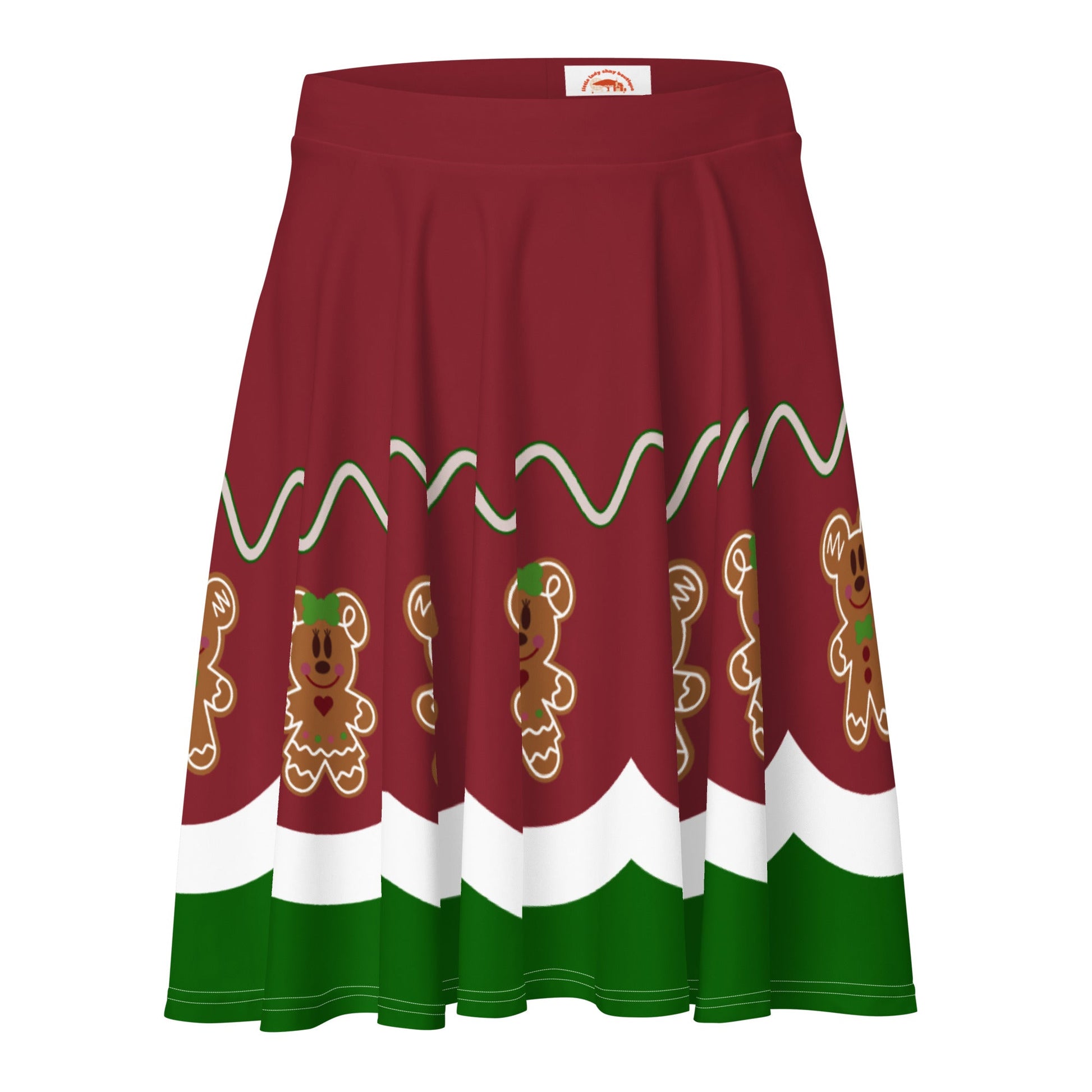 Gingerbread Friends Skater Skirt adult christmas dressadult christmas topchristmas#tag4##tag5##tag6#