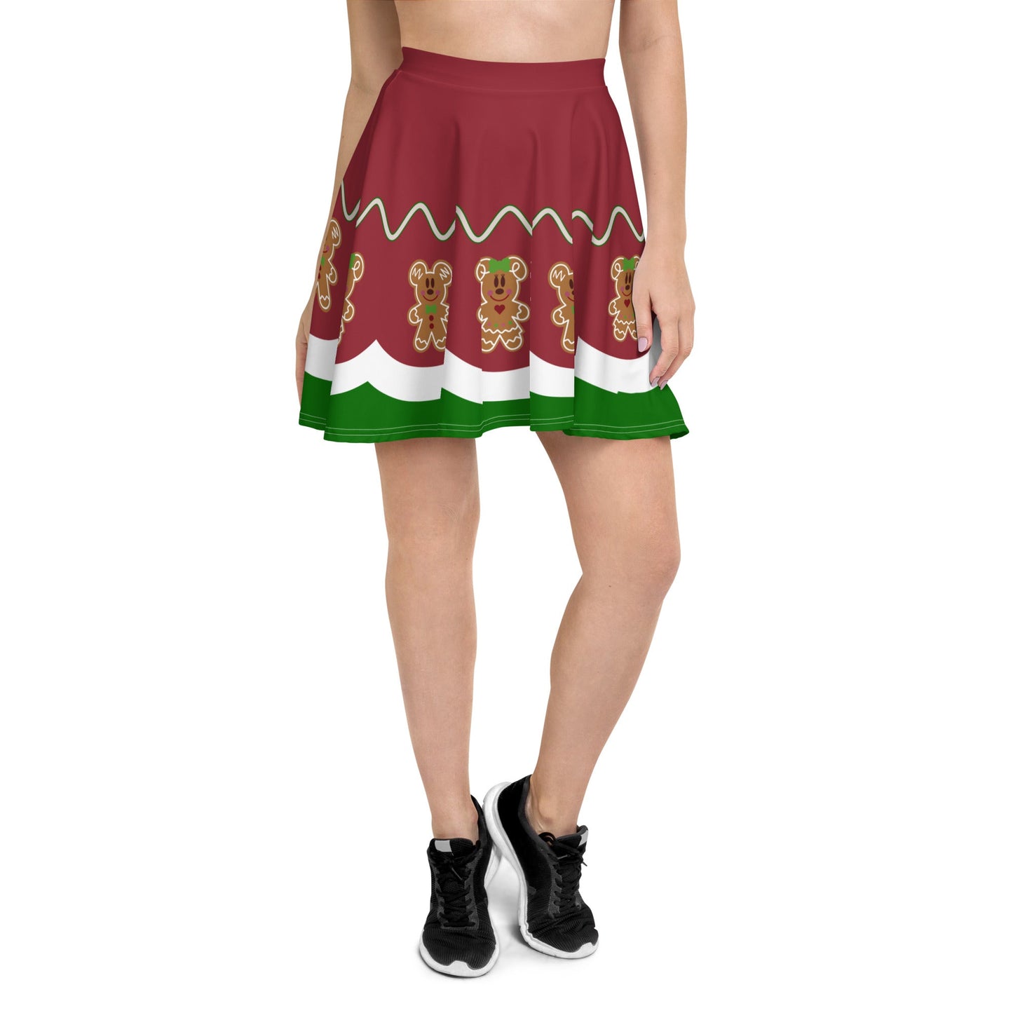 Gingerbread Friends Skater Skirt adult christmas dressadult christmas topchristmas#tag4##tag5##tag6#