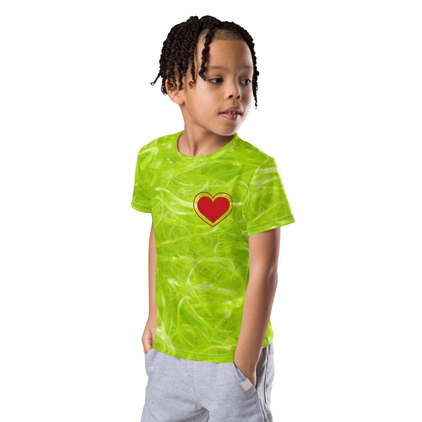 Green guy Kids crew neck t-shirt christmas styledr suess stylegrinch costume#tag4##tag5##tag6#