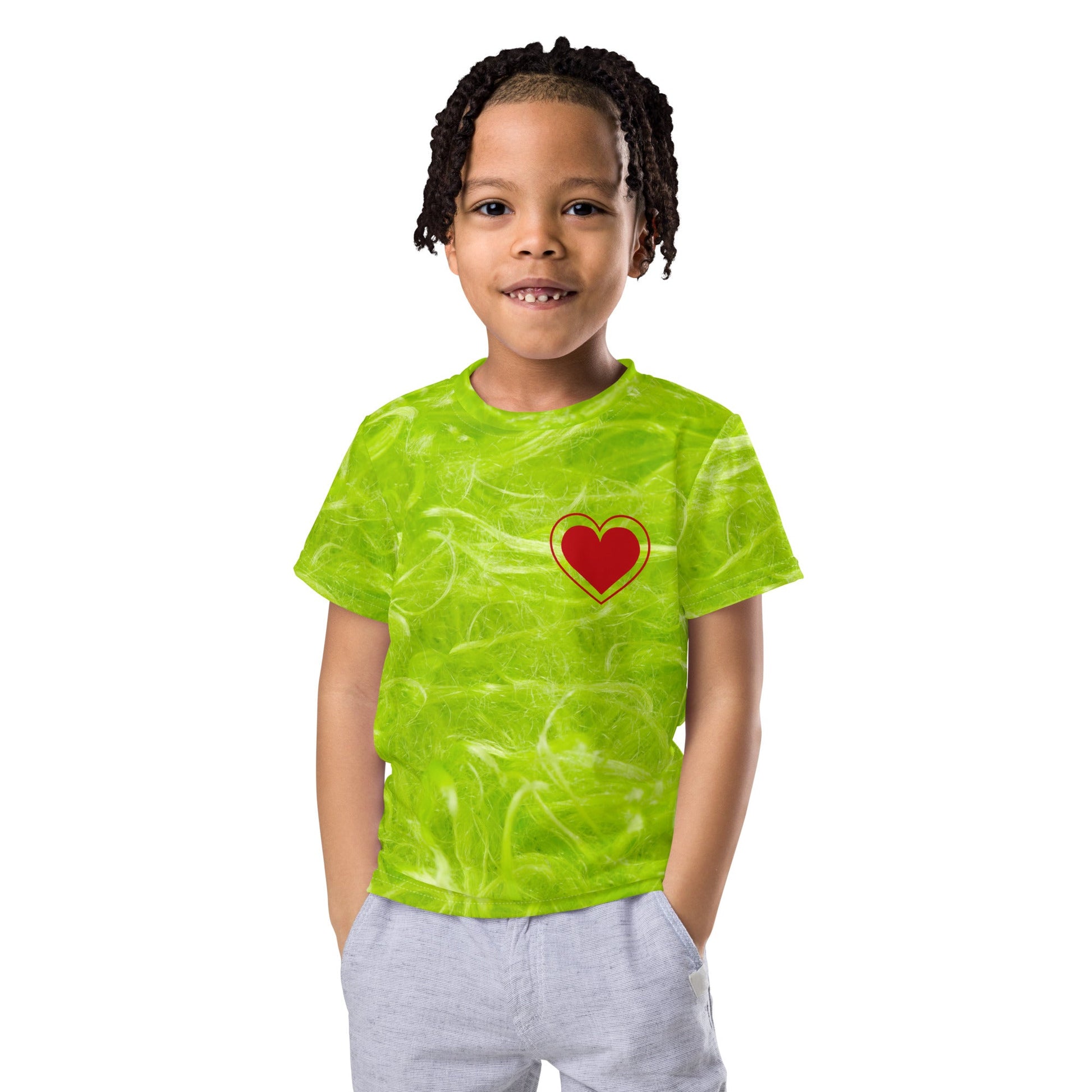 Green guy Kids crew neck t-shirt christmas styledr suess stylegrinch costume#tag4##tag5##tag6#