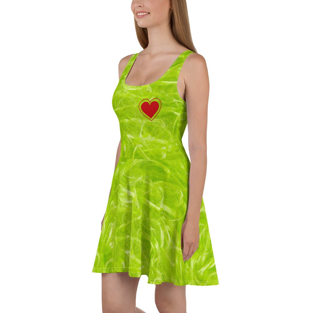 Green Guy Skater Dress adult grinchadult grinch dressadult grinch style#tag4##tag5##tag6#