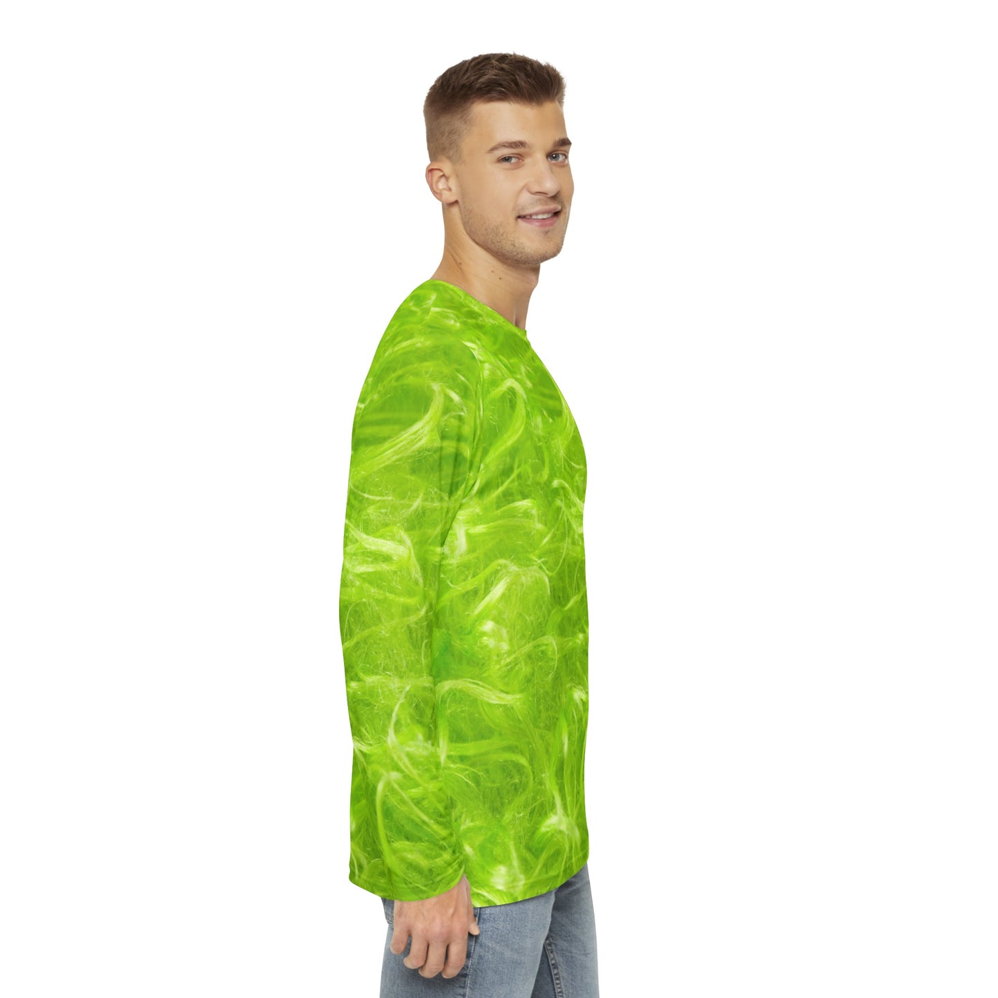 Green Guy Unisex Long Sleeve Shirt adult grinch topAll Over PrintAOP#tag4##tag5##tag6#