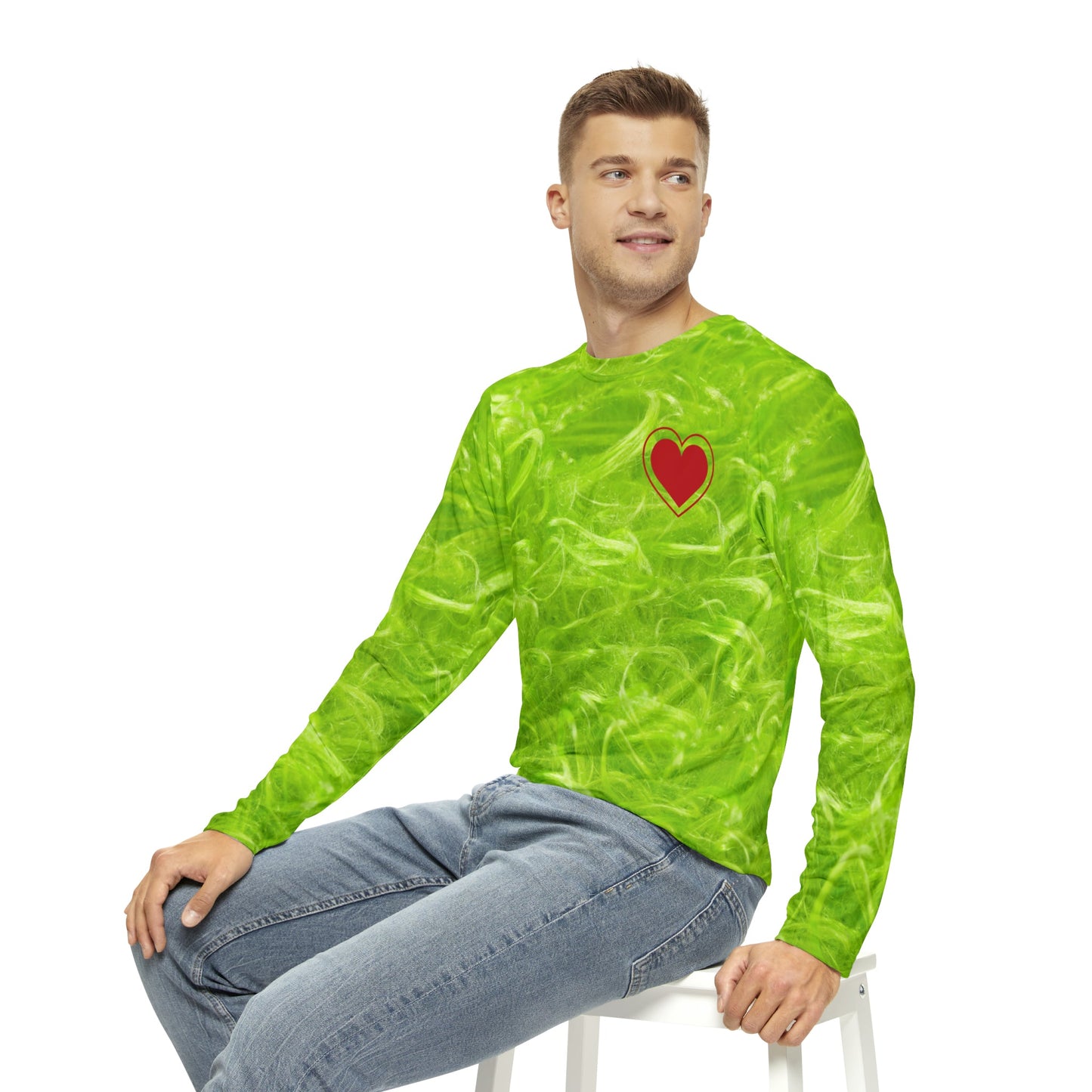 Green Guy Unisex Long Sleeve Shirt adult grinch topAll Over PrintAOP#tag4##tag5##tag6#