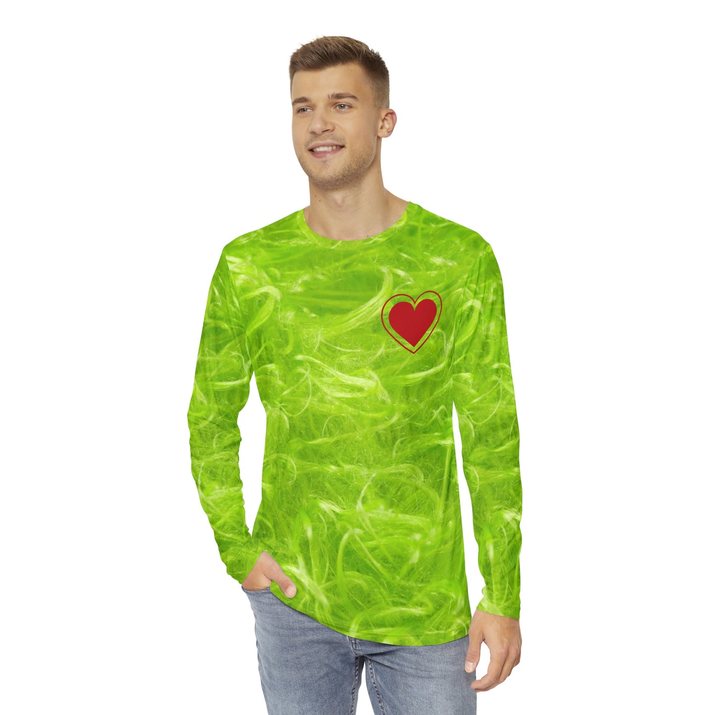 Green Guy Unisex Long Sleeve Shirt adult grinch topAll Over PrintAOP#tag4##tag5##tag6#