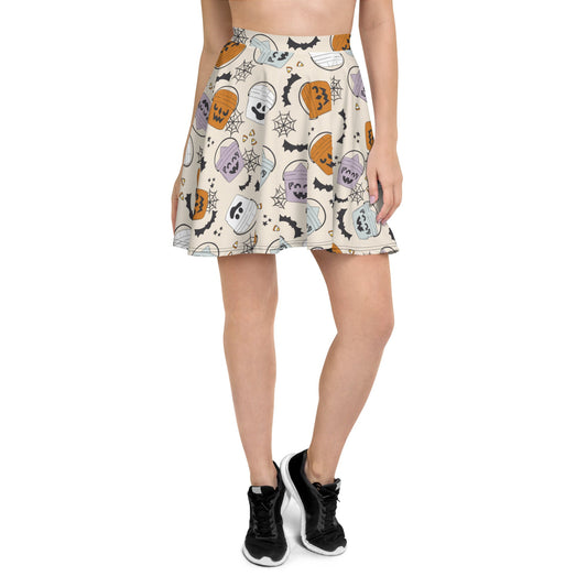 Halloween Treat Bucket Skater Skirt- Brittany Frost Designs disneylanddisneyworldhalloween buckets#tag4##tag5##tag6#