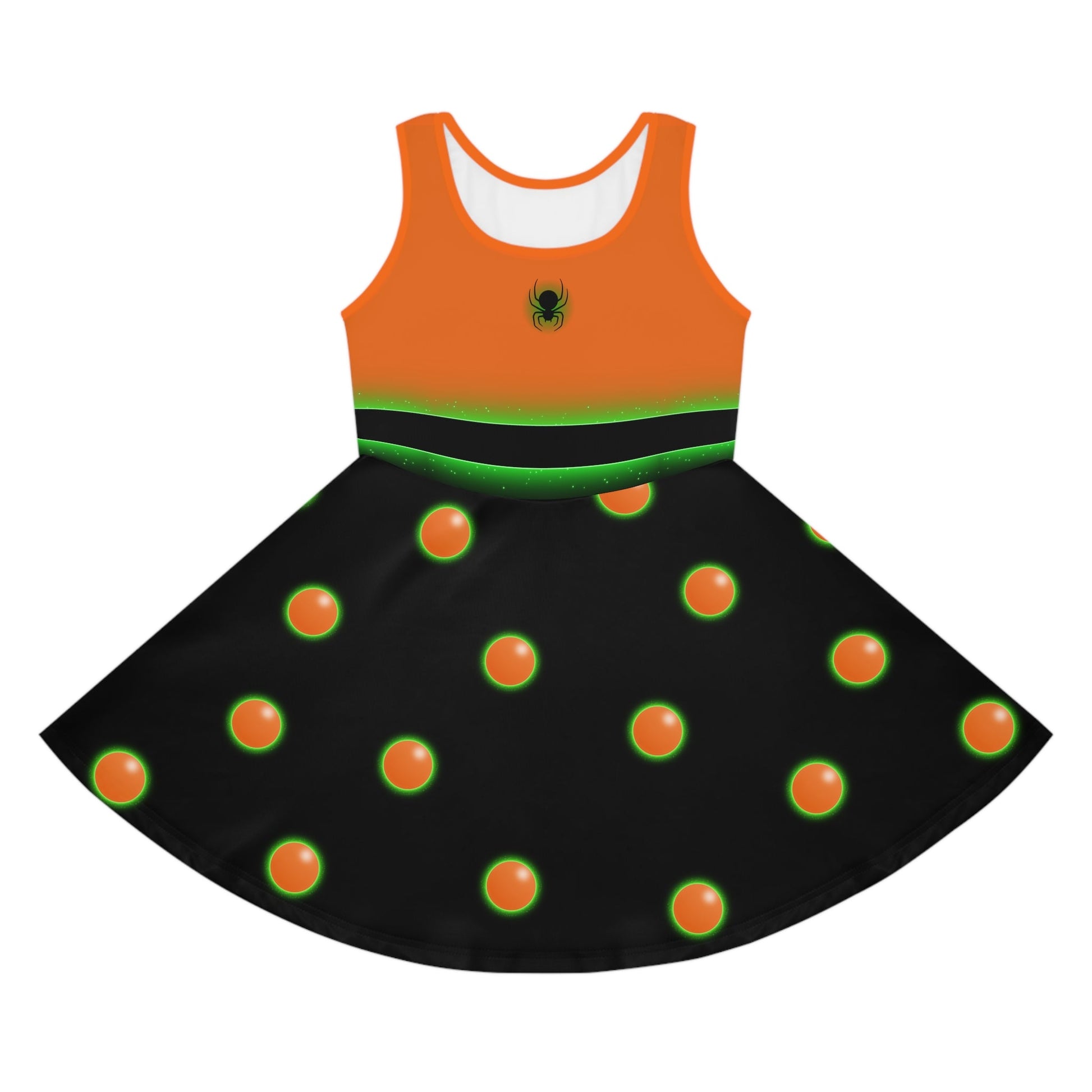 Halloween Vine Halloween Mouse Girls' Sleeveless Sundress All Over PrintAOPAOP Clothing#tag4##tag5##tag6#