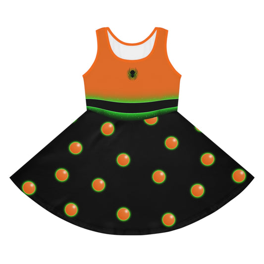 Halloween Vine Halloween Mouse Girls' Sleeveless Sundress All Over PrintAOPAOP Clothing#tag4##tag5##tag6#