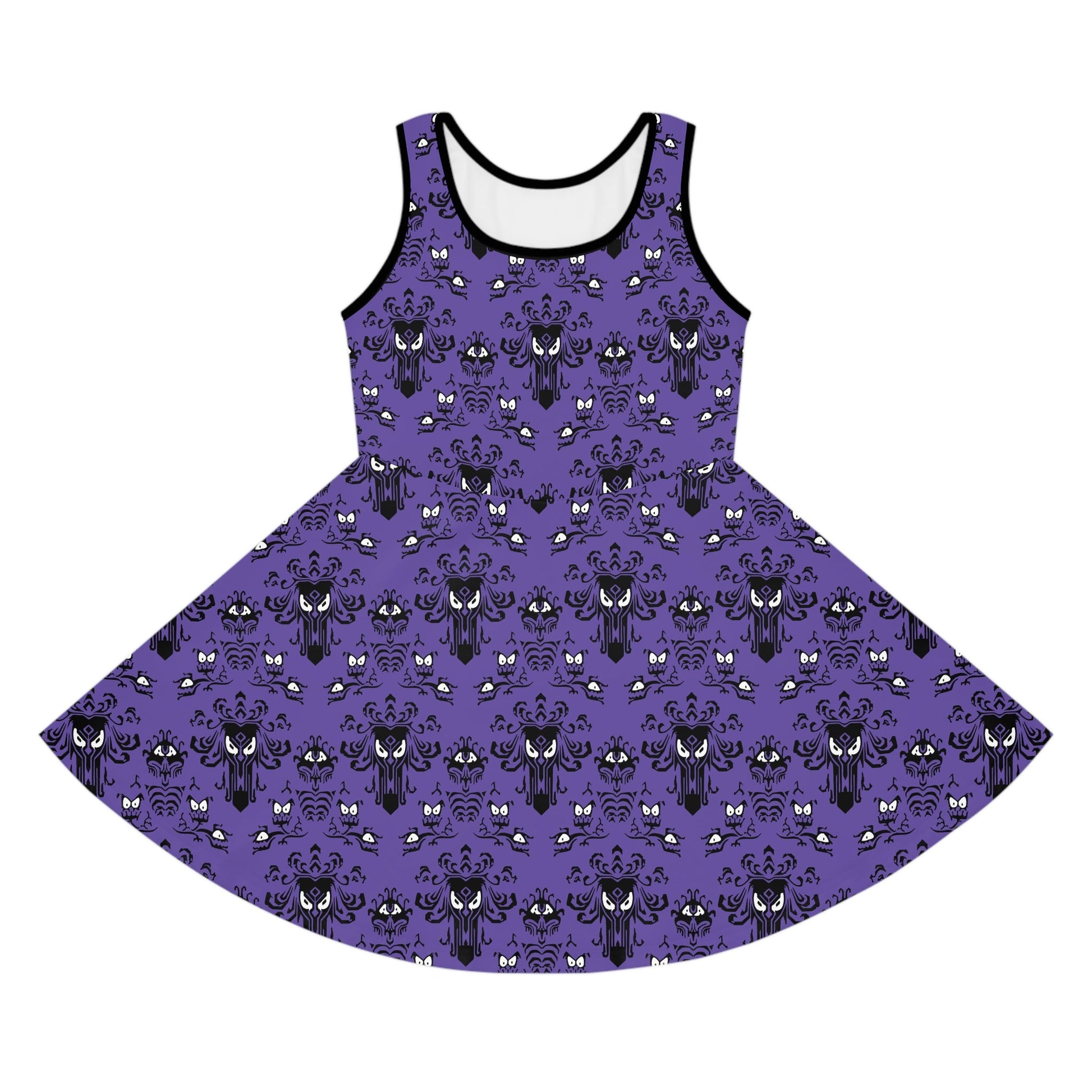 Haunted House Girls' Sleeveless Sundress All Over PrintAOPAOP Clothing#tag4##tag5##tag6#