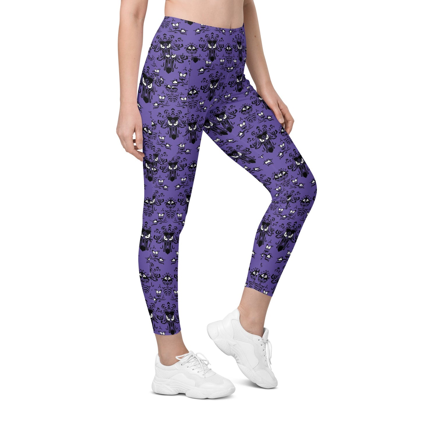 Haunted House Leggings with pockets active wearboo to youcosplay#tag4##tag5##tag6#