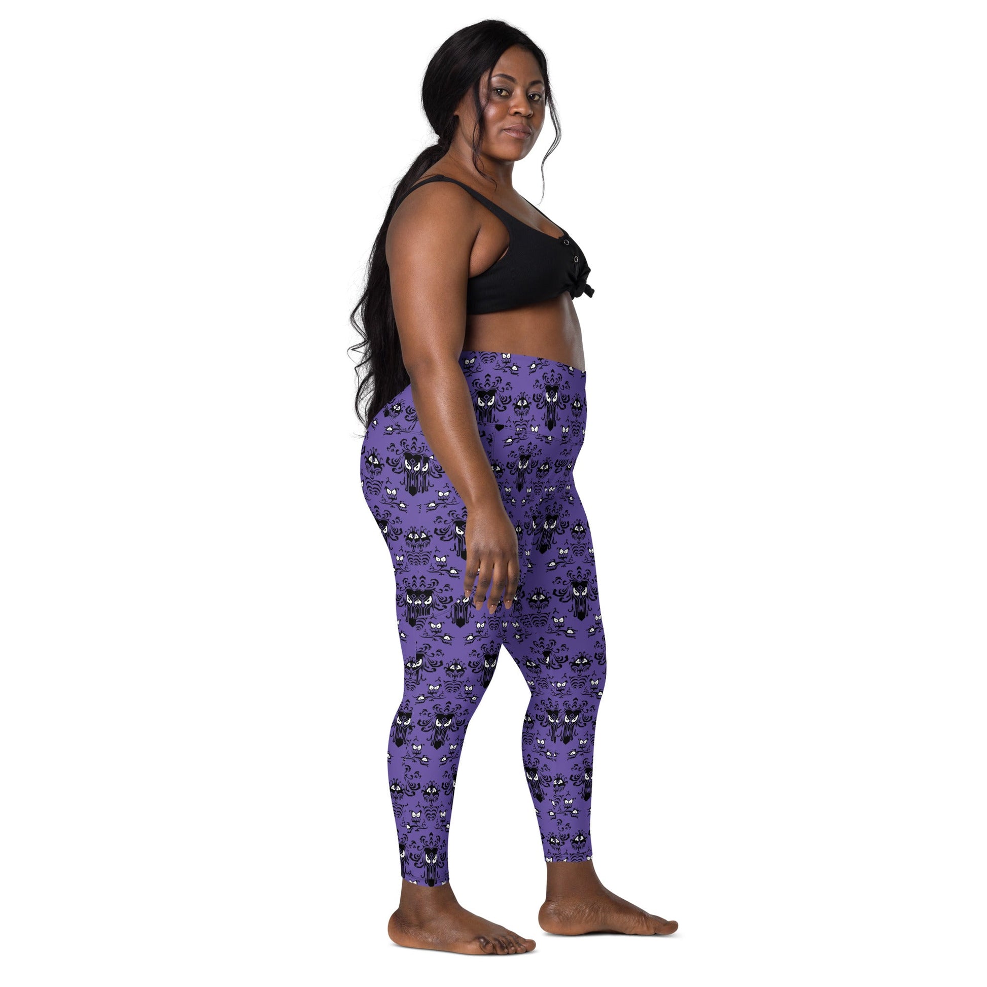 Haunted House Leggings with pockets active wearboo to youcosplay#tag4##tag5##tag6#