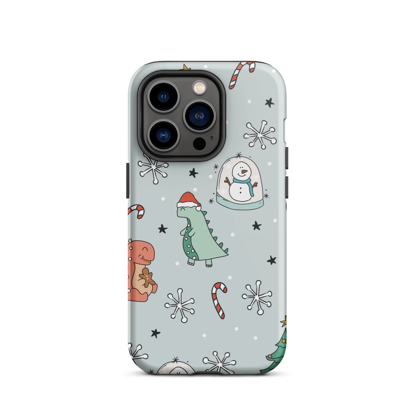 Holiday Dinos Tough iPhone case happiness is addictive#tag4##tag5##tag6#