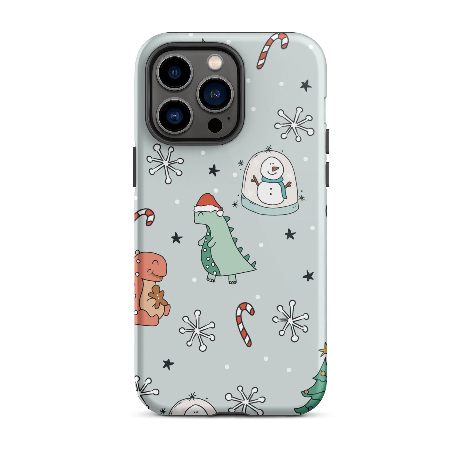 Holiday Dinos Tough iPhone case happiness is addictive#tag4##tag5##tag6#