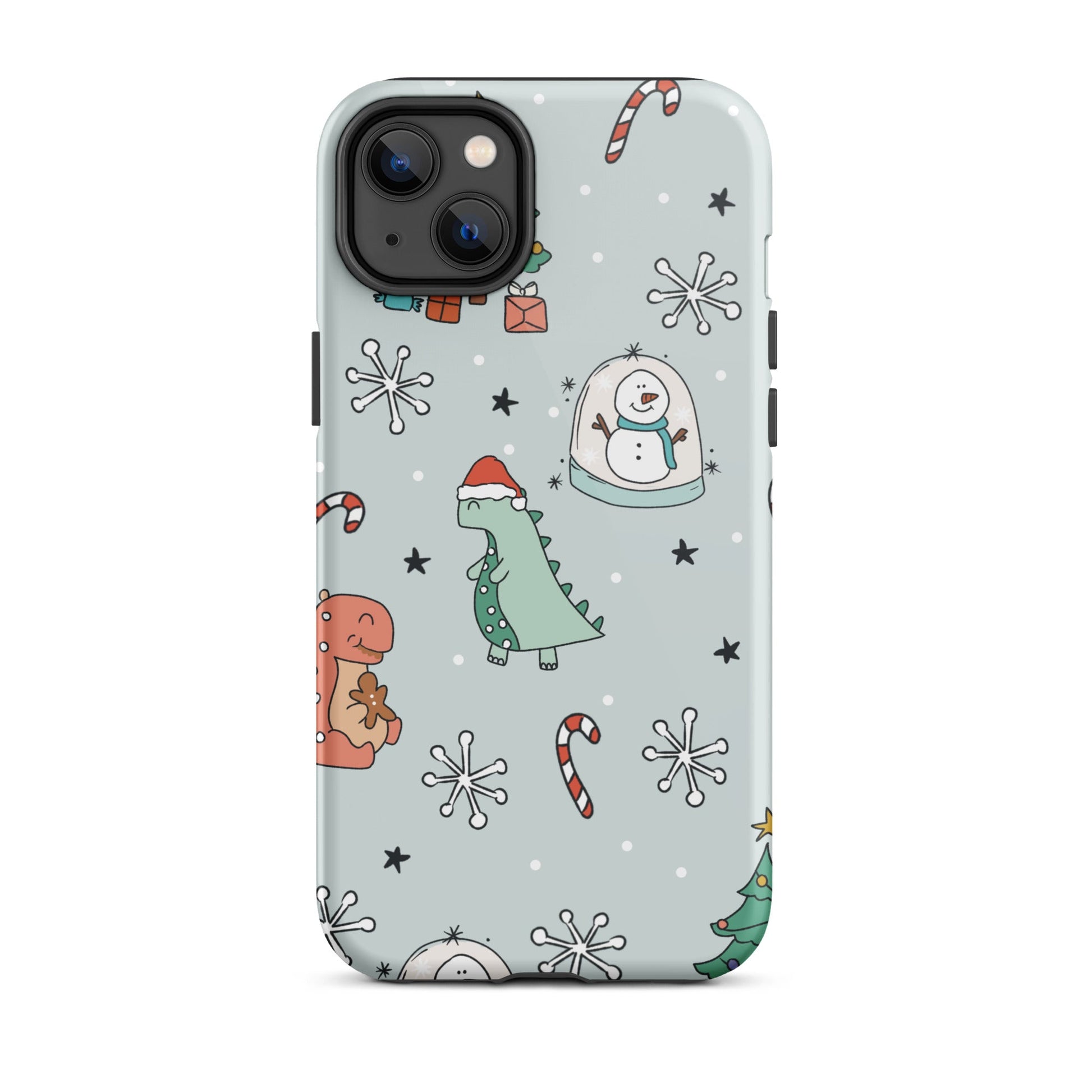 Holiday Dinos Tough iPhone case happiness is addictive#tag4##tag5##tag6#