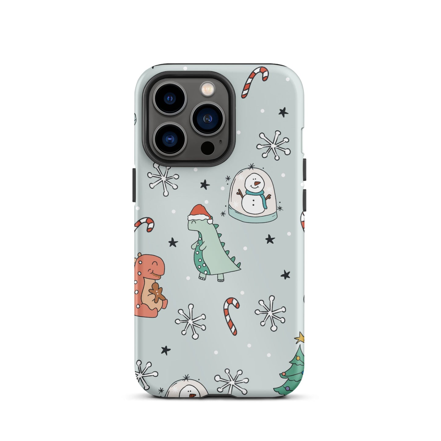 Holiday Dinos Tough iPhone case happiness is addictive#tag4##tag5##tag6#