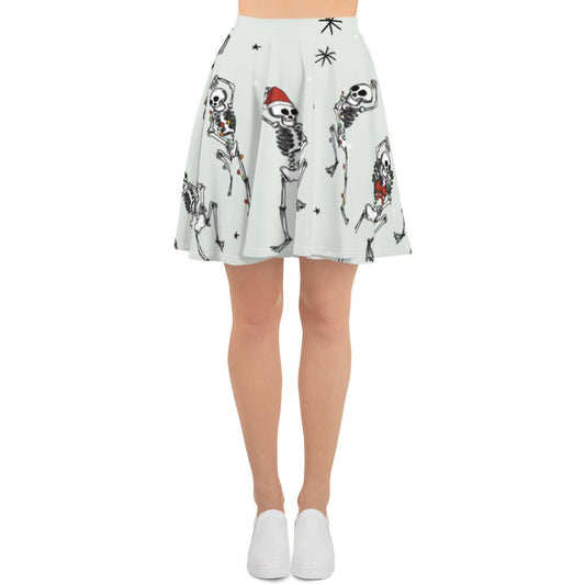 Holiday Skeletons Skater Skirt happiness is addictive#tag4##tag5##tag6#