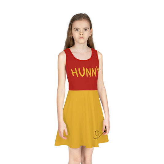 Hunny Bear Girls' Sleeveless Sundress (AOP) All Over PrintAOPAOP Clothing#tag4##tag5##tag6#