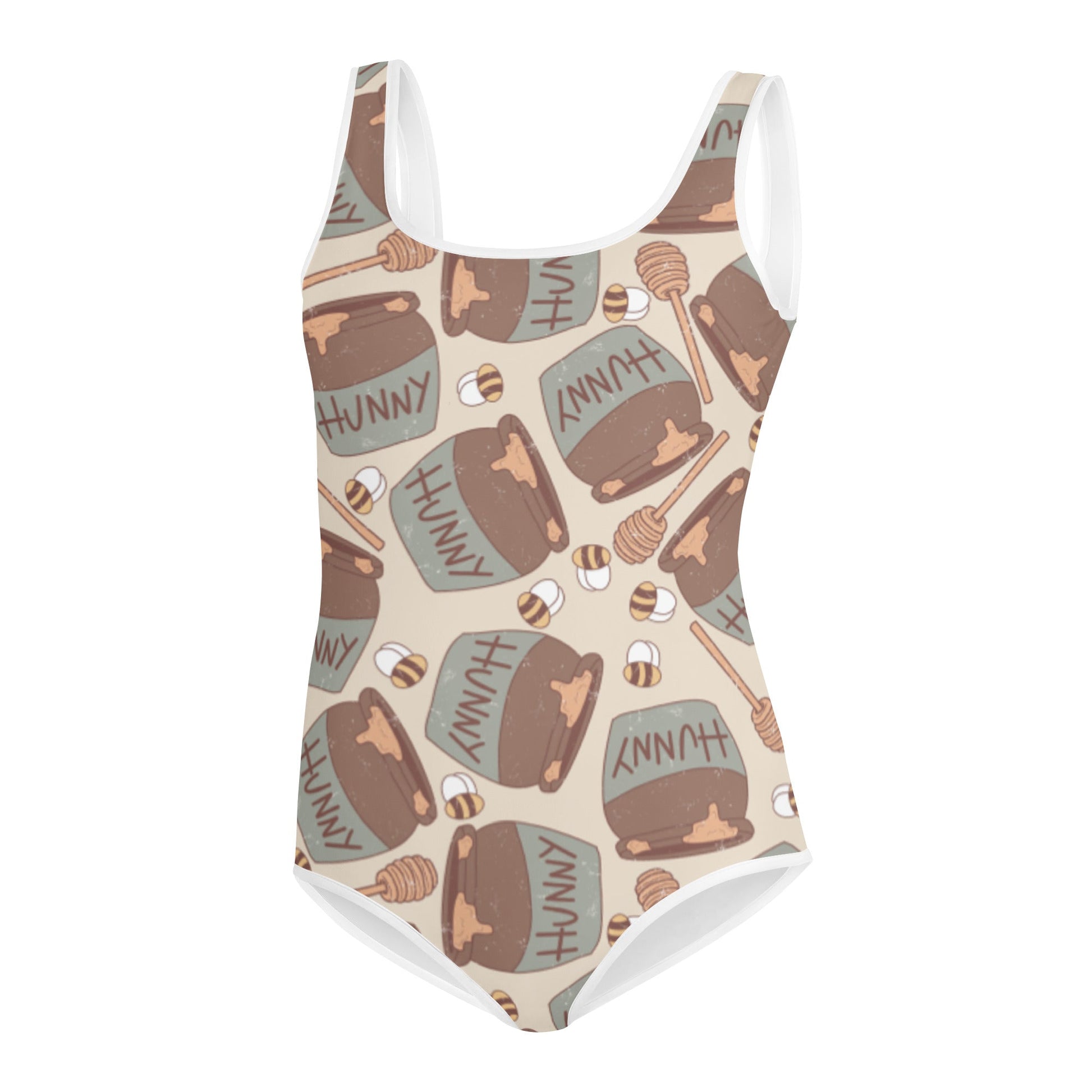 Hunny Pot All-Over Print Youth Swimsuit happiness is addictive#tag4##tag5##tag6#