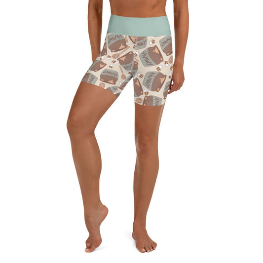 Hunny Pot Yoga Shorts happiness is addictive#tag4##tag5##tag6#