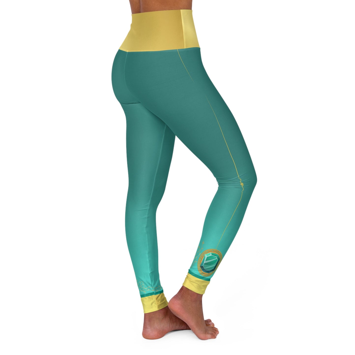 Jasmine High Waisted Yoga Leggings- Running Costume, Cosplay, Park Wear active wearActivewearAladdin#tag4##tag5##tag6#