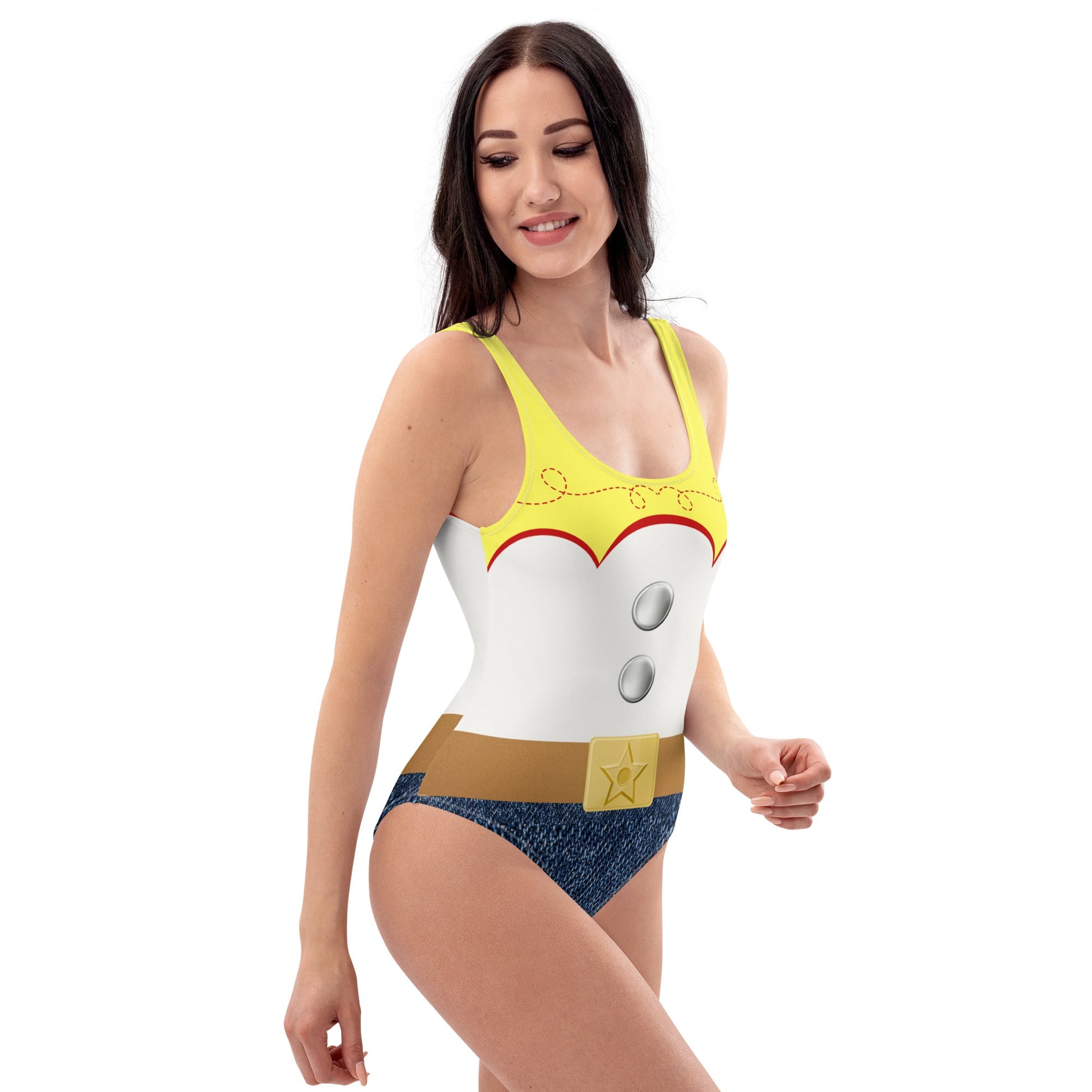Jessie Cowgirl One-Piece Swimsuit adult swimwearcharacter swimSwim SuitWrong Lever Clothing