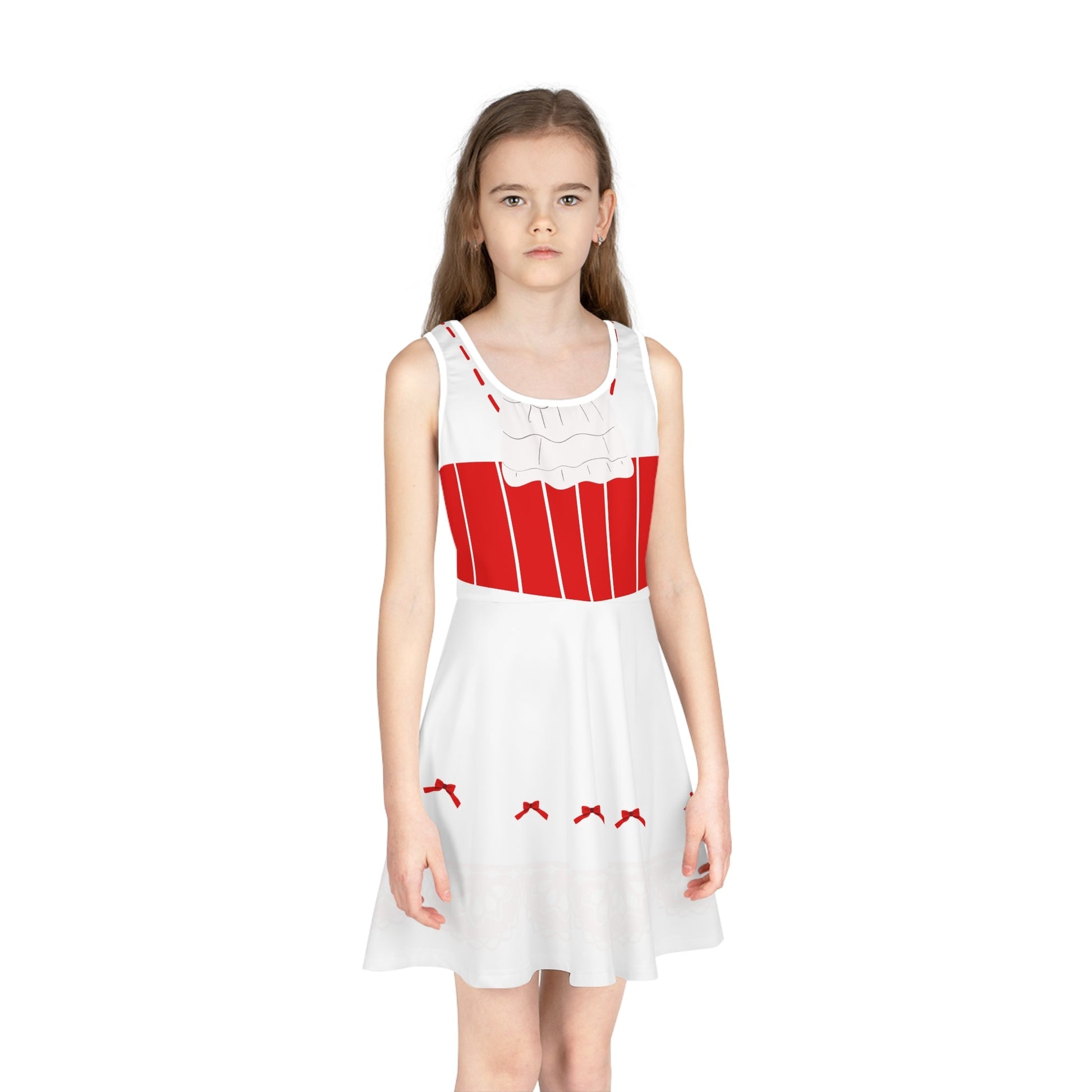 Jolly Holiday Girls' Sleeveless Sundress All Over PrintAOPAOP Clothing#tag4##tag5##tag6#