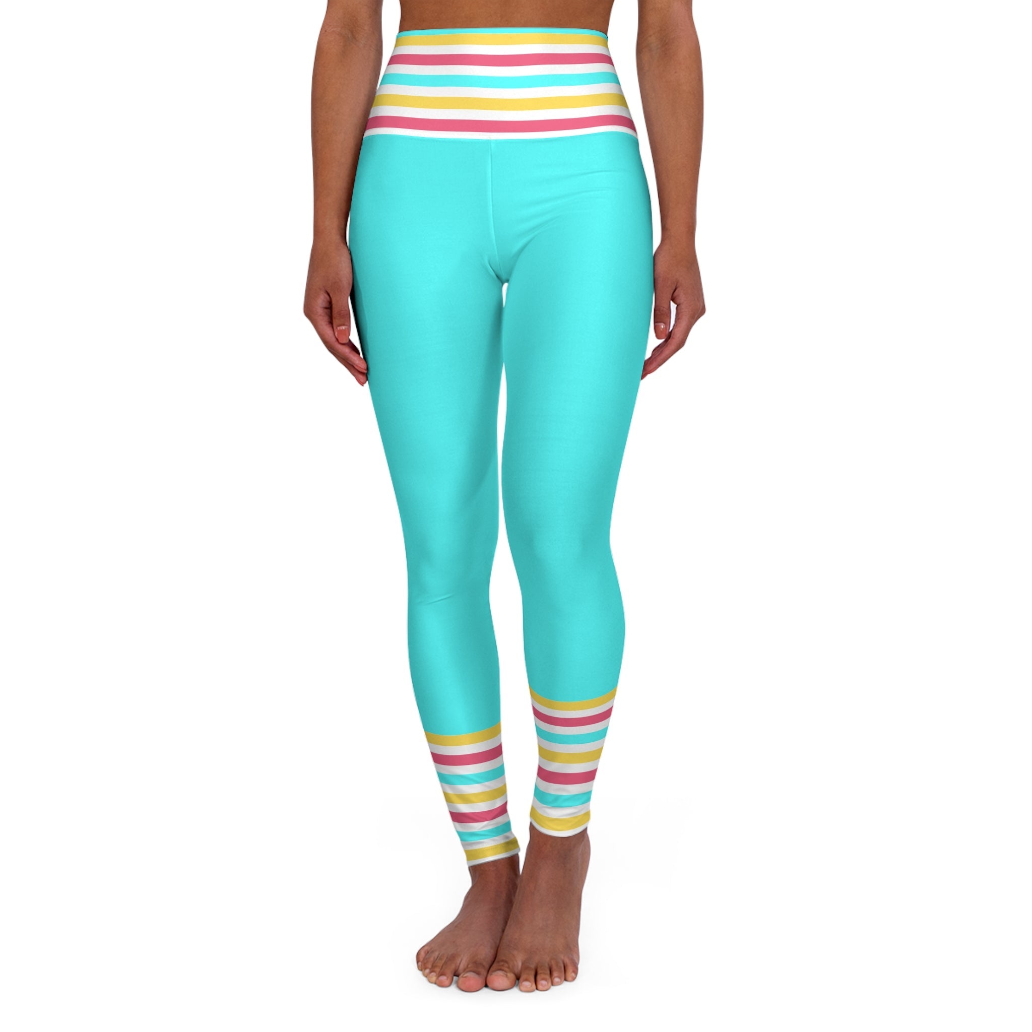 Let's go Party High Waisted Yoga Leggings- Running Costume