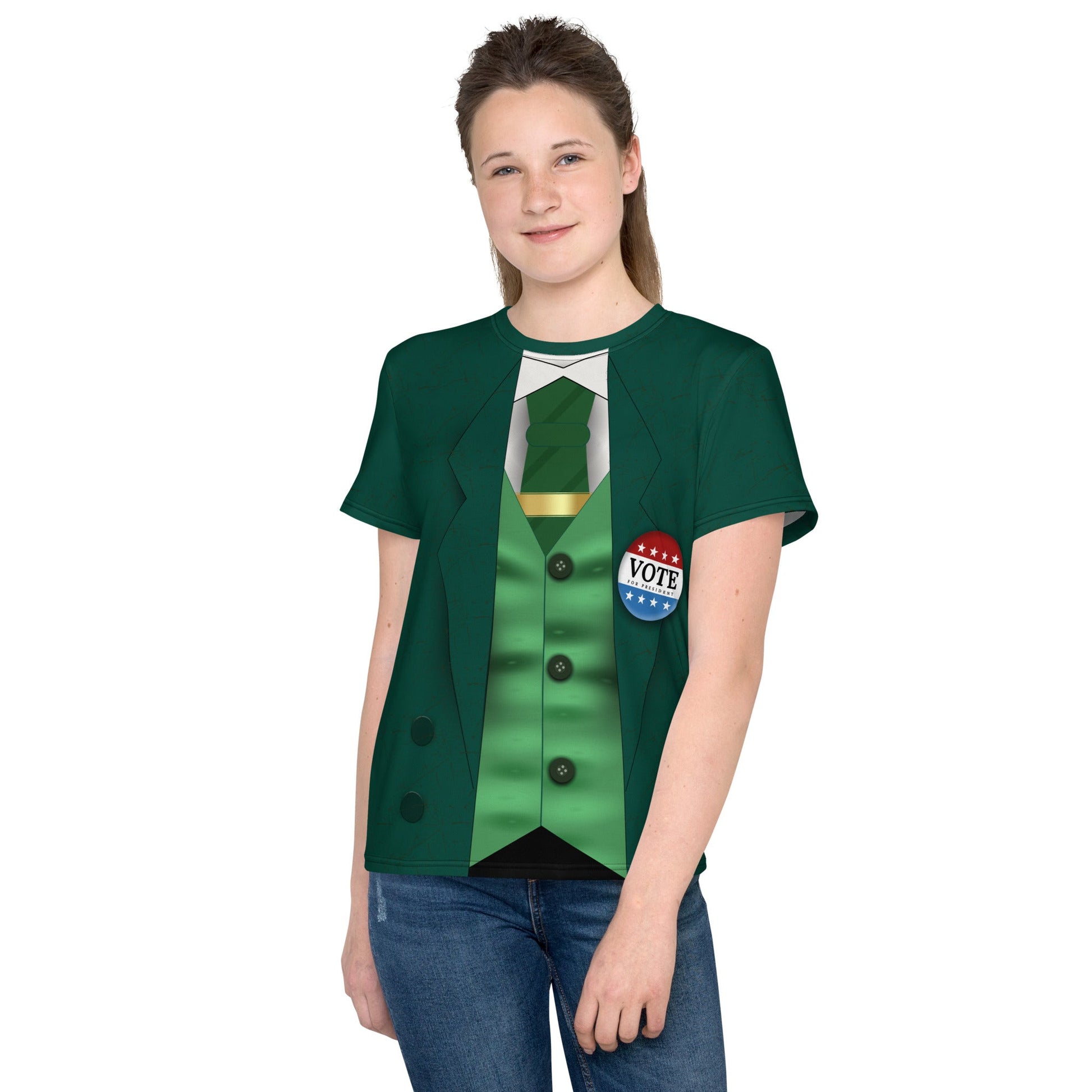 Loki for President Youth crew neck t-shirt avengers universecharacter cosplaycosplay#tag4##tag5##tag6#