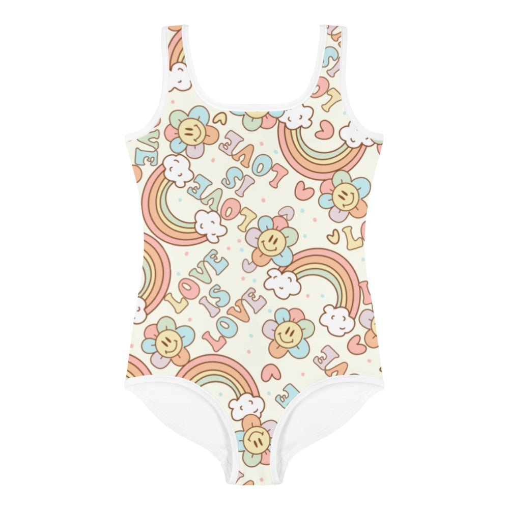 Love is Love All-Over Print Kids Swimsuit happiness is addictive#tag4##tag5##tag6#