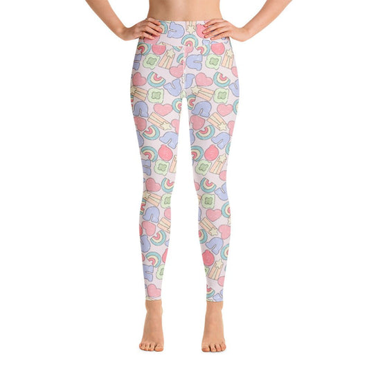 Lucky Charm Yoga Leggings happiness is addictive#tag4##tag5##tag6#