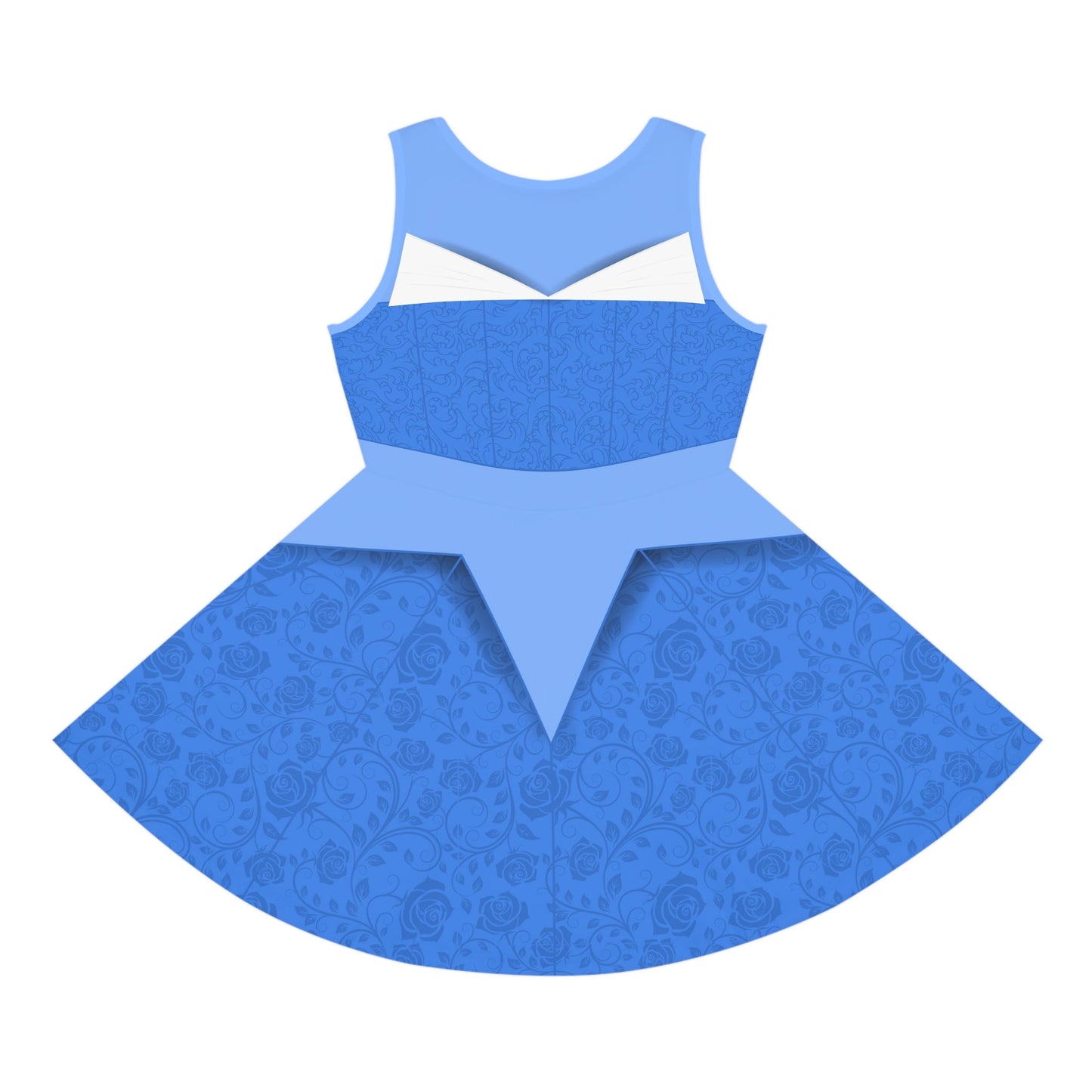 Make it Blue Sleeping Princess Girls' Sleeveless Sundress All Over PrintAOPAOP Clothing#tag4##tag5##tag6#