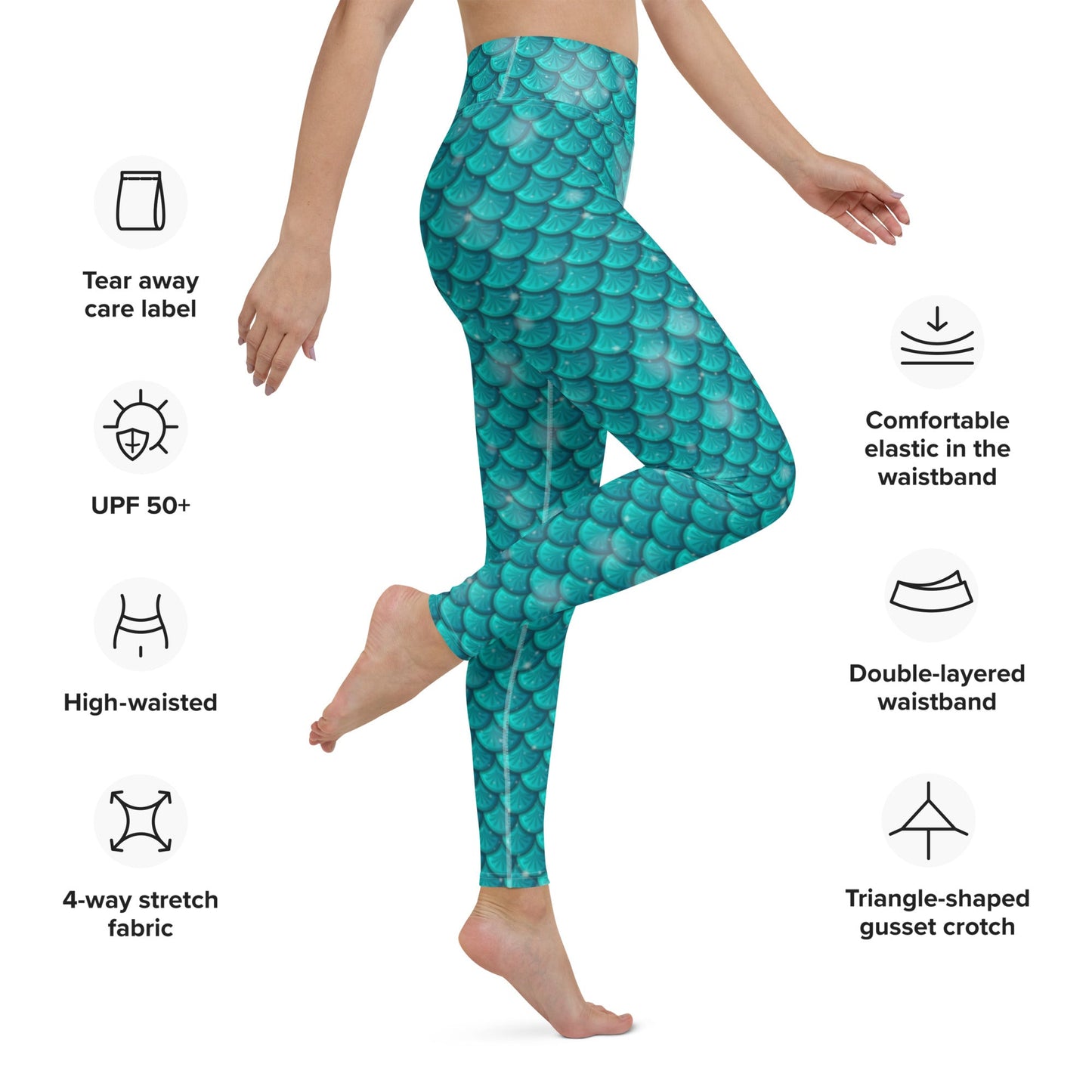 Mermaid Scale Yoga Leggings 100 years of wonder100 years Waltdisney bounding#tag4##tag5##tag6#