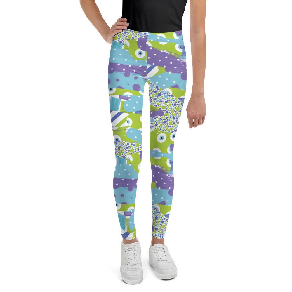 Monster Inspired Youth Leggings happiness is addictive#tag4##tag5##tag6#