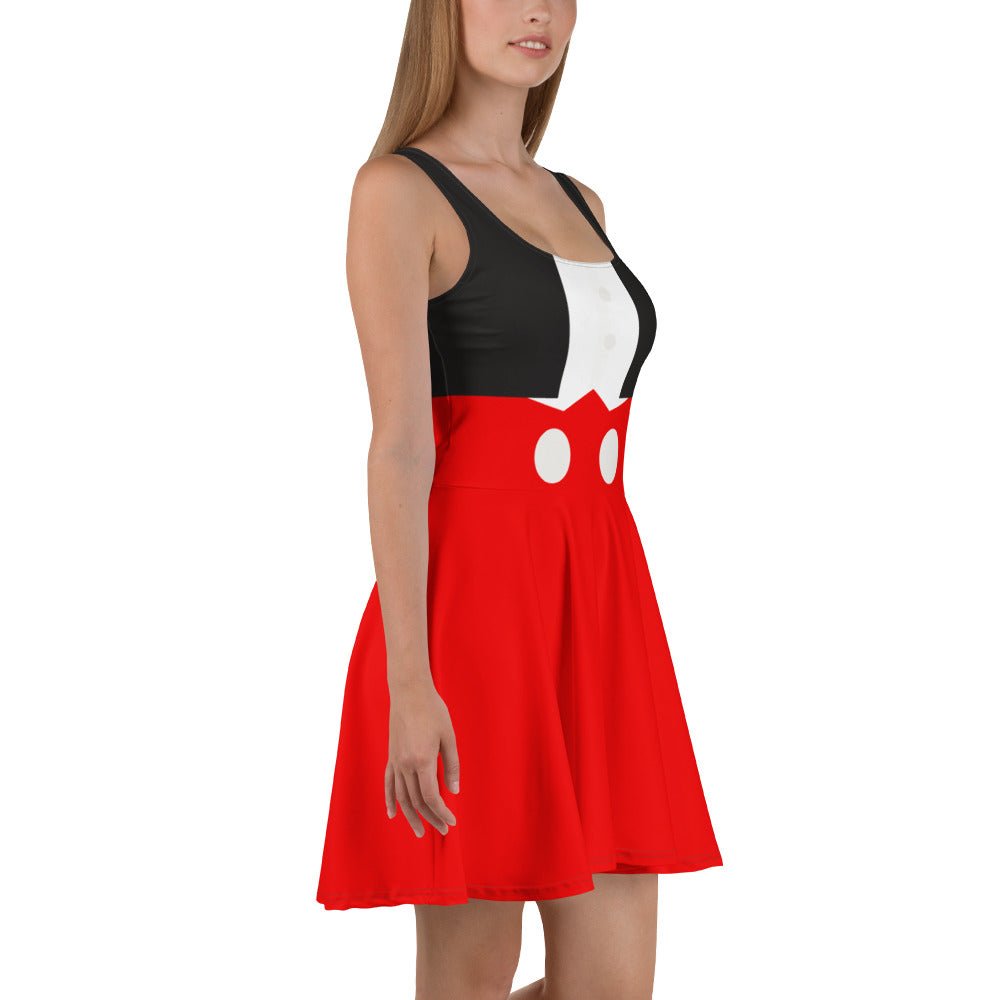 Mouse Man Skater Dress 100th anniversary dressactive disney familydisney adult#tag4##tag5##tag6#