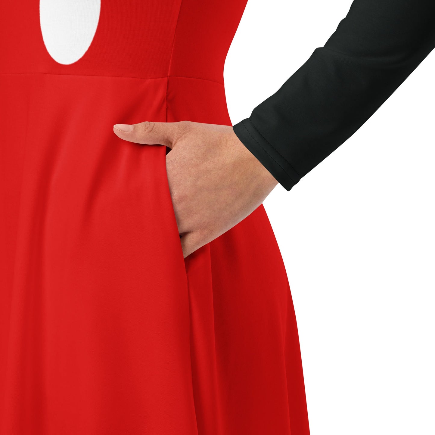 Mrs. Mouse long sleeve midi dress adult disneyadult mickey costumedisney#tag4##tag5##tag6#