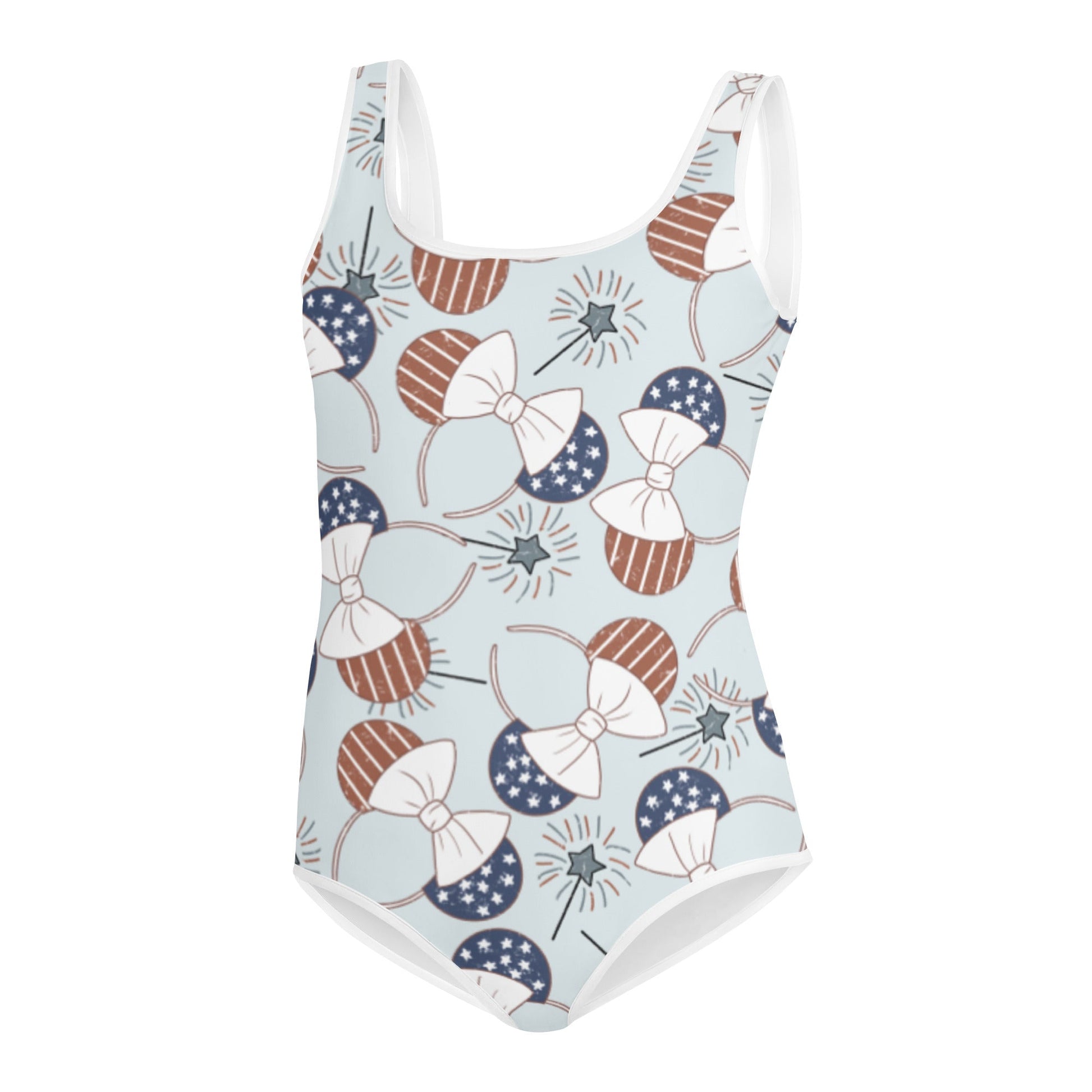 Patriotic Ears All-Over Print Youth Swimsuit happiness is addictive#tag4##tag5##tag6#