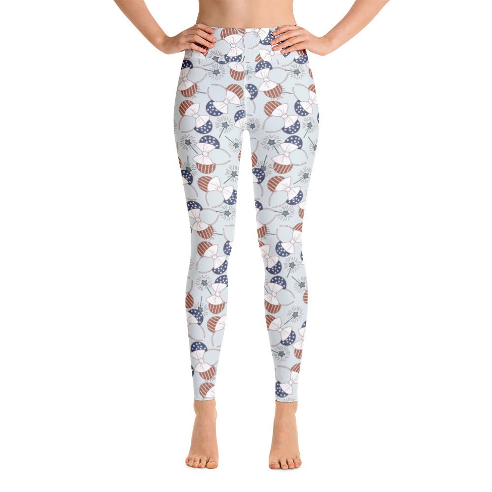Patriotic Ears Inspired Yoga Leggings happiness is addictive#tag4##tag5##tag6#