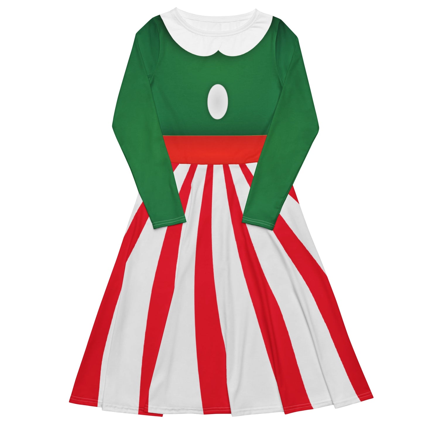 Peppermint Mouse long sleeve midi dress adult disneychristmas partySkater DressLittle Lady Shay Boutique