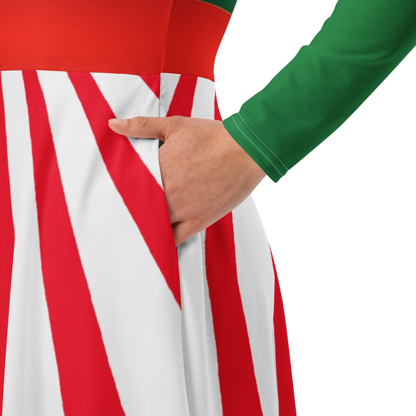 Peppermint Mouse long sleeve midi dress adult disneychristmas partySkater DressLittle Lady Shay Boutique