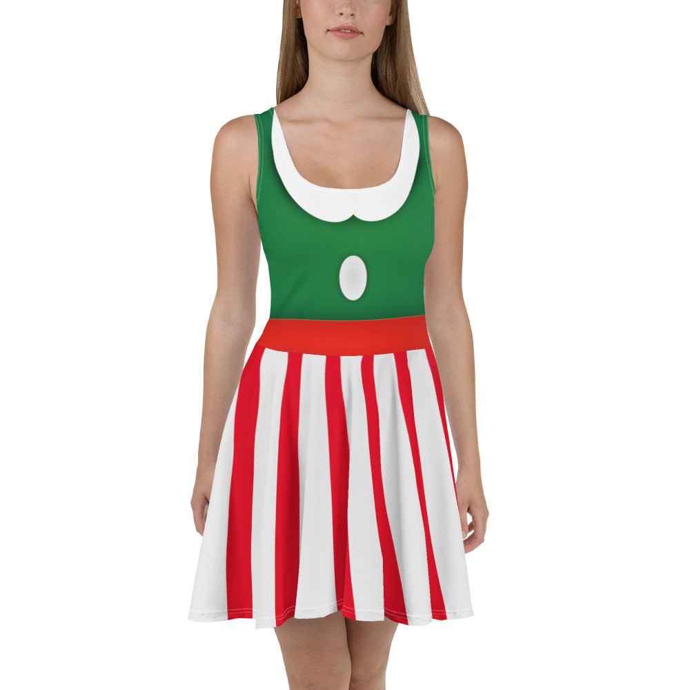 Peppermint Mouse Skater Dress adult disneychristmas partySkater DressLittle Lady Shay Boutique