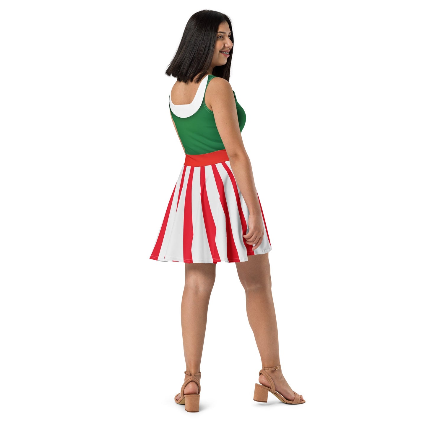 Peppermint Mouse Skater Dress adult disneychristmas partySkater DressLittle Lady Shay Boutique