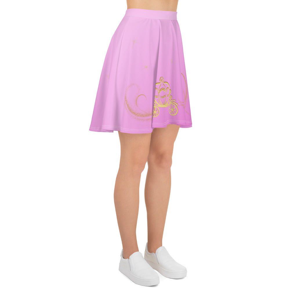 Pink Magical Carriage Skater Skirt adult princess dressadult skater skirtSkater SkirtWrong Lever Clothing